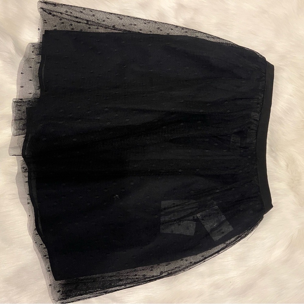 RED Valentino Black Pleated Mini Skirt